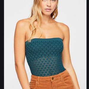 Free People Tube Top Green (size medium/large)